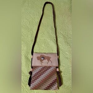 New crossbody custom made bag from Millicent Rogers Museum in Taos, New Mexico.